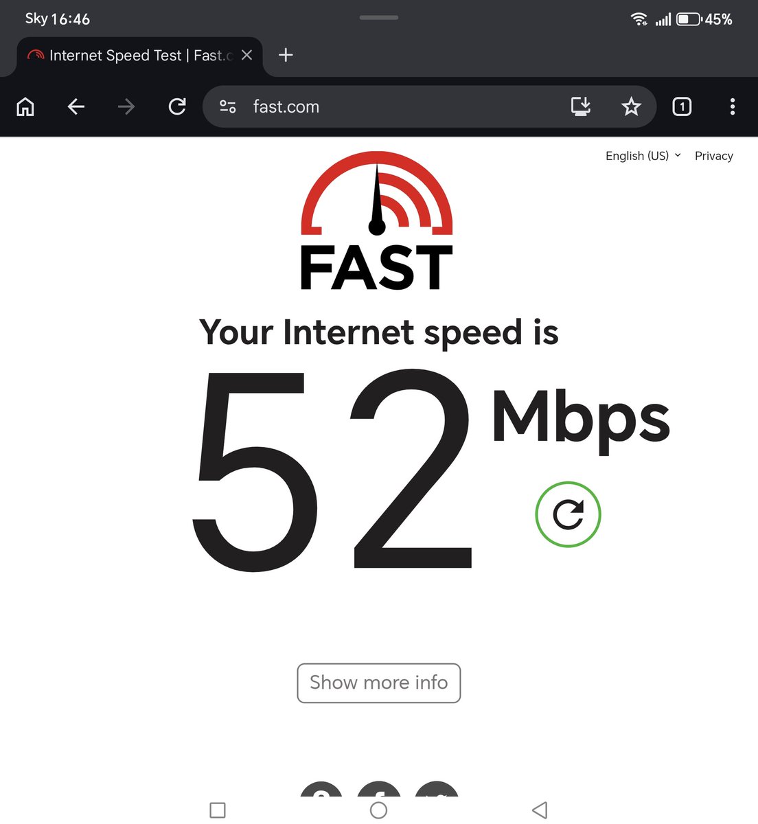 AlexSimpsonEsq's tweet photo. @skytv @SkyUK can you explain why the sky go app is so poorly optimised that I have to restart my phone every five minutes whenever I try to use it? And why I'm paying for 300mbps but getting just over 50?! Please try and sort it out because it's bloody useless at the moment https://t.co/8VjBGYiss9