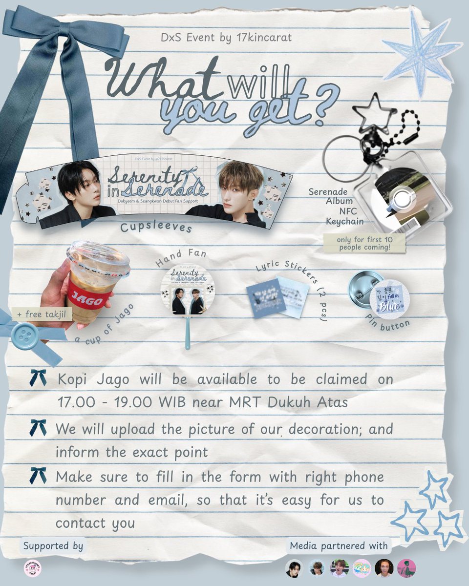 ੈ✩‧₊˚ 𝓢𝓮𝓻𝓮𝓷𝓲𝓽𝔂 𝓲𝓷 𝓢𝓮𝓻𝓮𝓷𝓪𝓭𝓮 ੈ✩‧₊˚ 
DxS Debut Fan Support by <a href="/7kincarat/">𝓔𝓽𝓱𝓮𝓻𝓲𝓪 — 💎</a>

📍 Near MRT Dukuh Atas, Jakarta
📅 Saturday, 28 February 2026
🕠 5 - 7 PM
💸 22K
🔗 bit.ly/SerenityinSere… 

RSVP Only. Limited quantity❗

#SerenityinSerenade #DxS
#도겸X승관