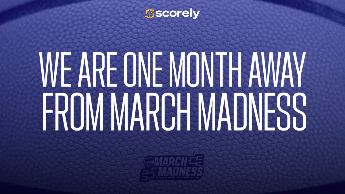 ScorelyGG's tweet image. One month until the NCAA Tournament. 🏀

March Madness is coming, and the volatility is unmatched.