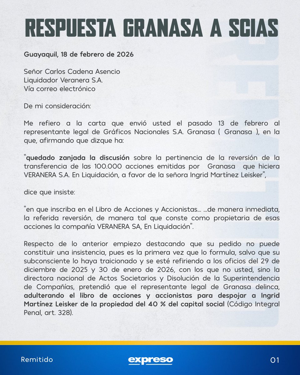 Expresoec's tweet photo. Remitido. https://t.co/MFQZm5I6mS