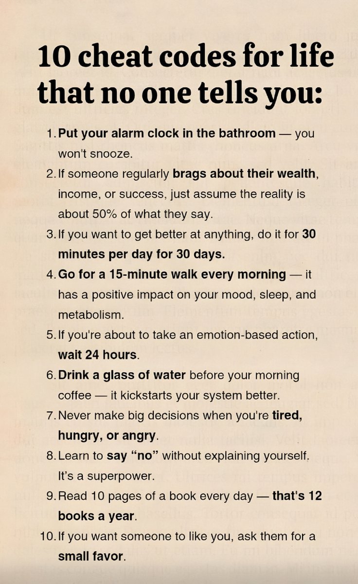 10 Cheat code for life that no one tells you