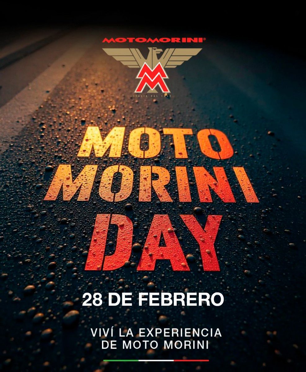 nortewebsalta's tweet photo. Viví la Leyenda Italiana: Llega el “Moto Morini Day” con experiencias exclusivas en toda la red de concesionarios #Argentina 

28 de febrero: Viví la experiencia de Moto Morini.
https://t.co/YNdyPYKk8c https://t.co/NadkxfQwsU