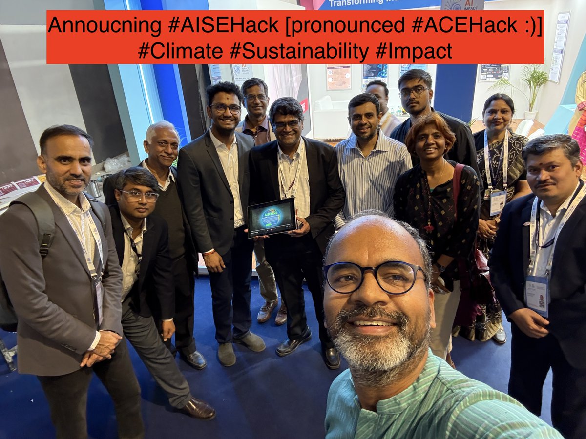 ponguru's tweet photo. ๐ Announcing #AISEHack 2026 โ AI x Science x Engineering!
Launched at #AIImpactSummit with support from IBM & IIT Delhi ๐
Phase 2 in-person at @iiit_hyderabad. Thanks E-Cell & student volunteers ๐
Please help spread the word #cfbr
#ANRFIndia #ProfGiri https://t.co/aeE1BMoIqS
