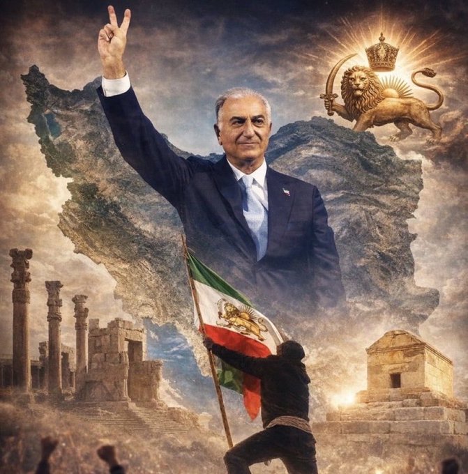 #KingRezaPahlavi رو ترندش میکنیم✌🏽
هشتگ از من
ریتوییت از تو

#IranRevolution2026 
#IranMassacre
