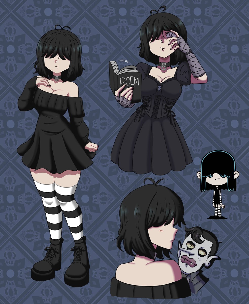 Diseño de Lucy Loud hecho, solo diré que las góticas deben de ser eternas, espero que les guste y comenten que opinan jeje 🖤💀
#TheLoudHousefanart #lucyloud