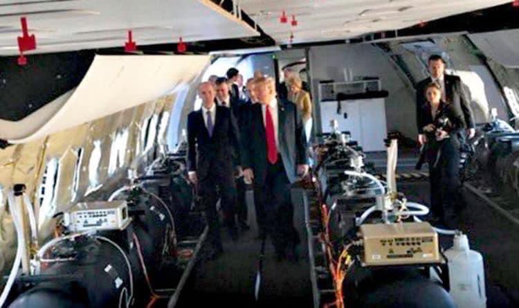 Remember that time Trump went to make sure they’re spraying the “good” chemicals? 🥴