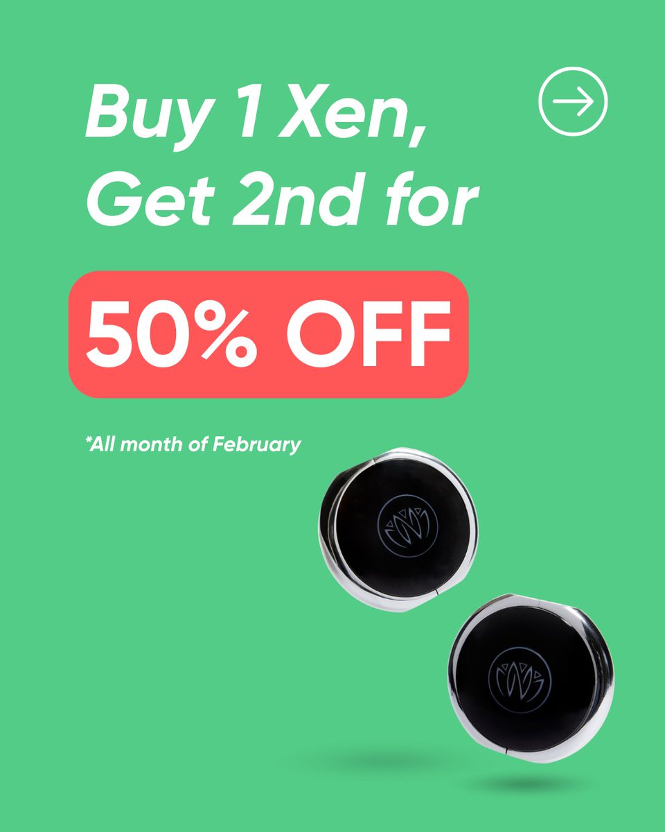 NeuvanaLife's tweet photo. Just 15 minutes a day to help your nervous system reset. 🧠✨ | HSA/FSA Approved 💳

💕 Valentine’s Special: Buy 1 Xen, Get the 2nd Xen at 50% Off

👉 Try Xen today: https://t.co/lHR0SUZM7b

#XenByNeuvana #NervousSystem #VagusNerve #DailyReset #HSAFSAApproved https://t.co/9XUf7ri5a2