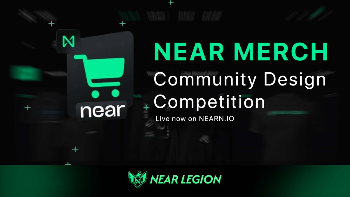 Design. Win. Earn. 🎨👕

NEAR Merch Community Design Competition is LIVE!

Win 500 $NEAR. Earn 1% royalties. Get featured on the store! 

Show us what NEAR looks like to you! Participate now 👇