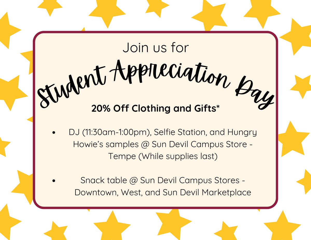 Sun Devil Campus Stores tweet media