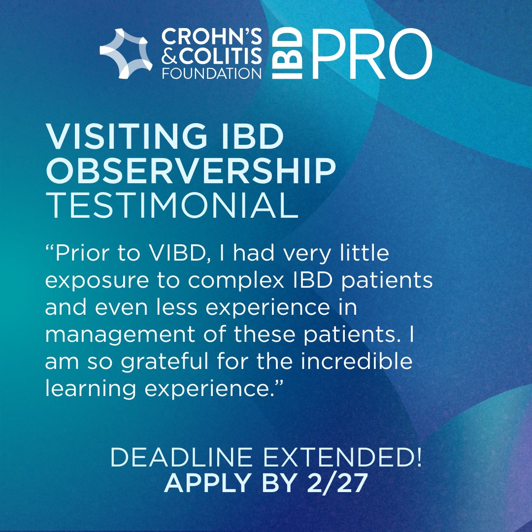 Crohn’s & Colitis Foundation IBD Pro tweet media