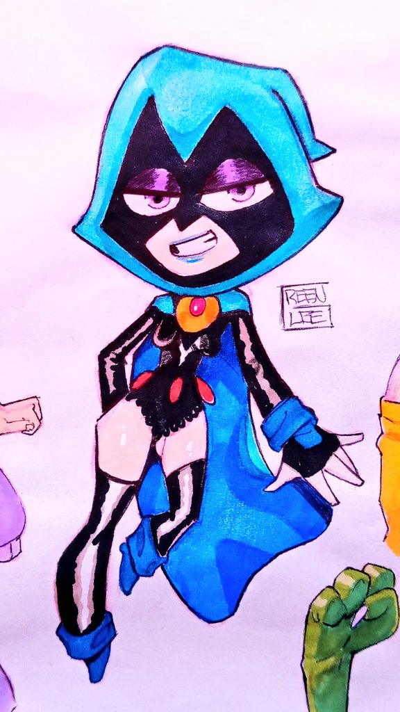 art_green1415's tweet photo. Hice a raven, es la รบnica que me gusta de los Teen Titans y la mรกs fuerte a mi parecer ๐ณ๐๐ป
#teentitansgo #fanart #ravendc #comicsfan https://t.co/vEbgWW7zkf