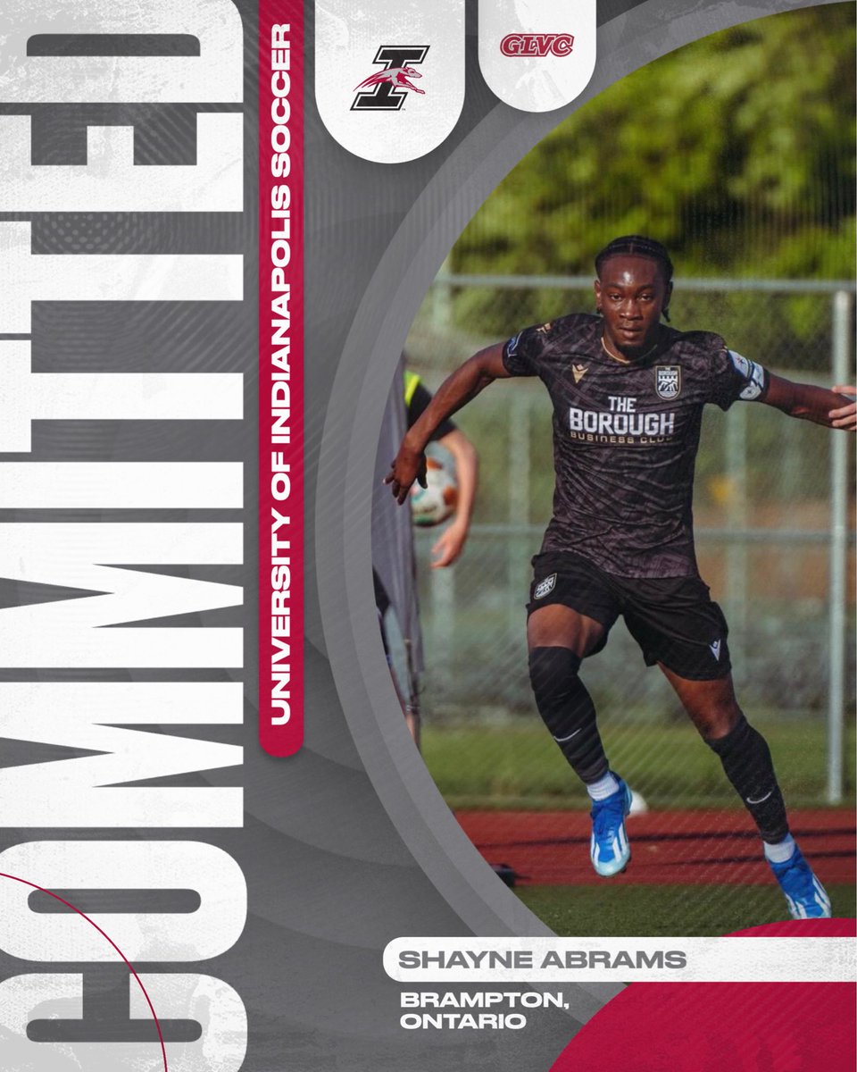 UIndyMSoccer's tweet photo. Goals loading ⚽️ - Welcome Shayne Abrams to the Greyhound family ! https://t.co/Huw59NhcqR