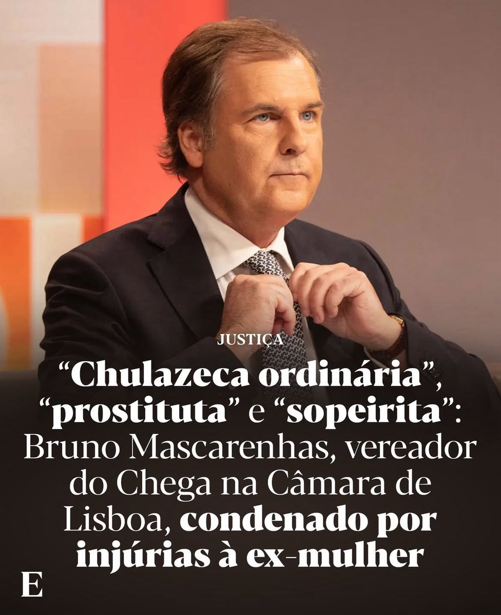 Num dia estás a defender a família tradicional e no outro dia estás a chamar nomes à mãe do teu filho, tudo normal.