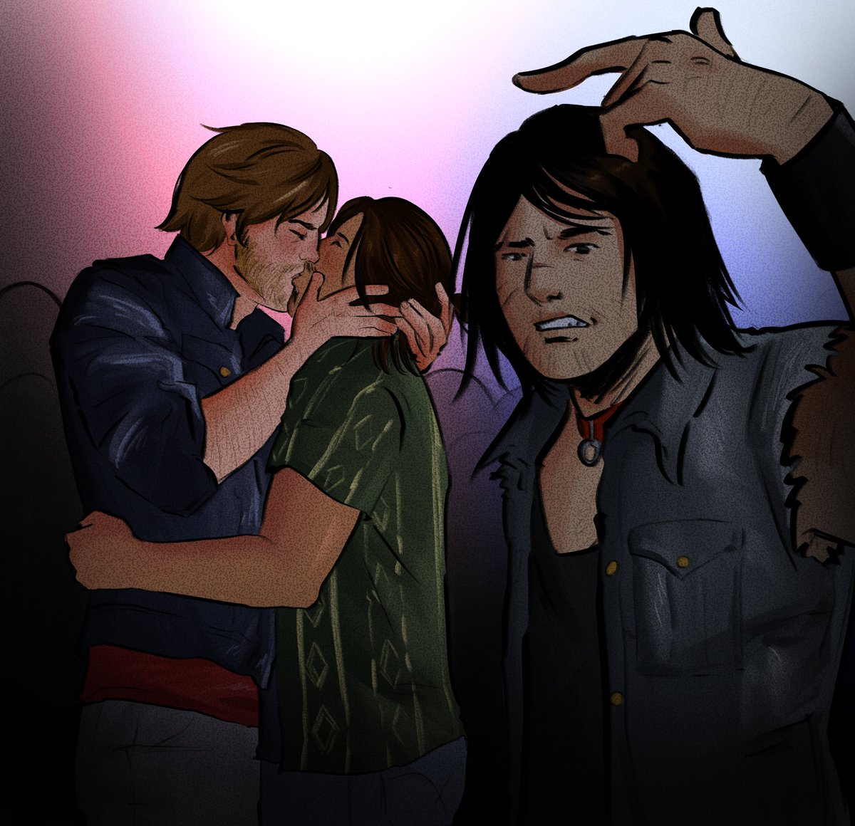 The dog is jealous 
#javiarthur #javierescuella #arthurmorgan #johnmarston #rdrtwt #rdr2