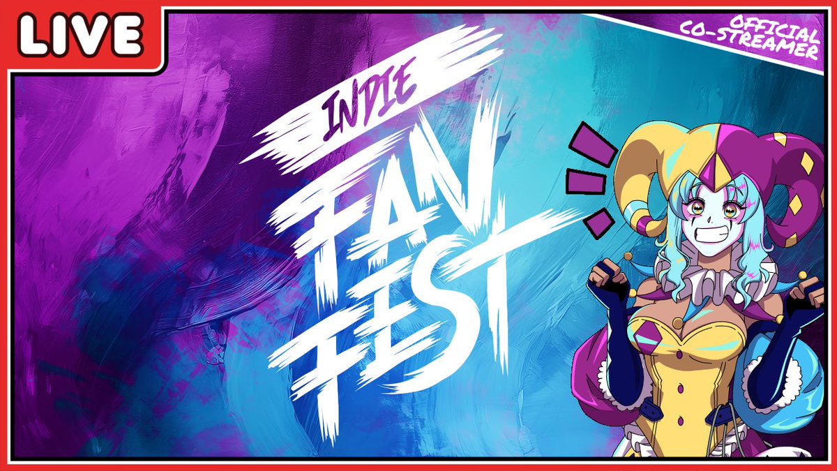 #IndieFanFest is here!
Come watch the show w/ me &amp; let's get hyped over the releases together~

+ We'll be checking out some of the showcased games right after!

🔗 in bio