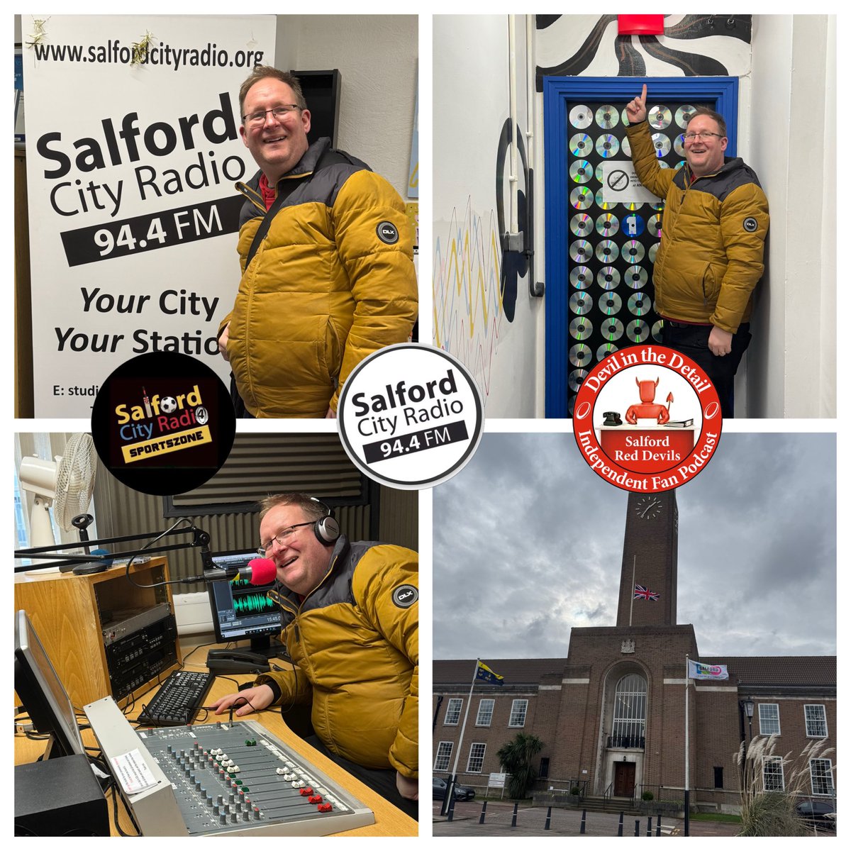 No podcast this week so took the opportunity to go down to <a href="/SalfordCRadio/">Salford City Radio</a> and do some personal development / training to continue my podcast production / radio journey for <a href="/SCRSportszone/">Sportszone SCR 📻⚽️🏉🏒🥊</a> and the podcast.  
📻 👂 📱 🎧
