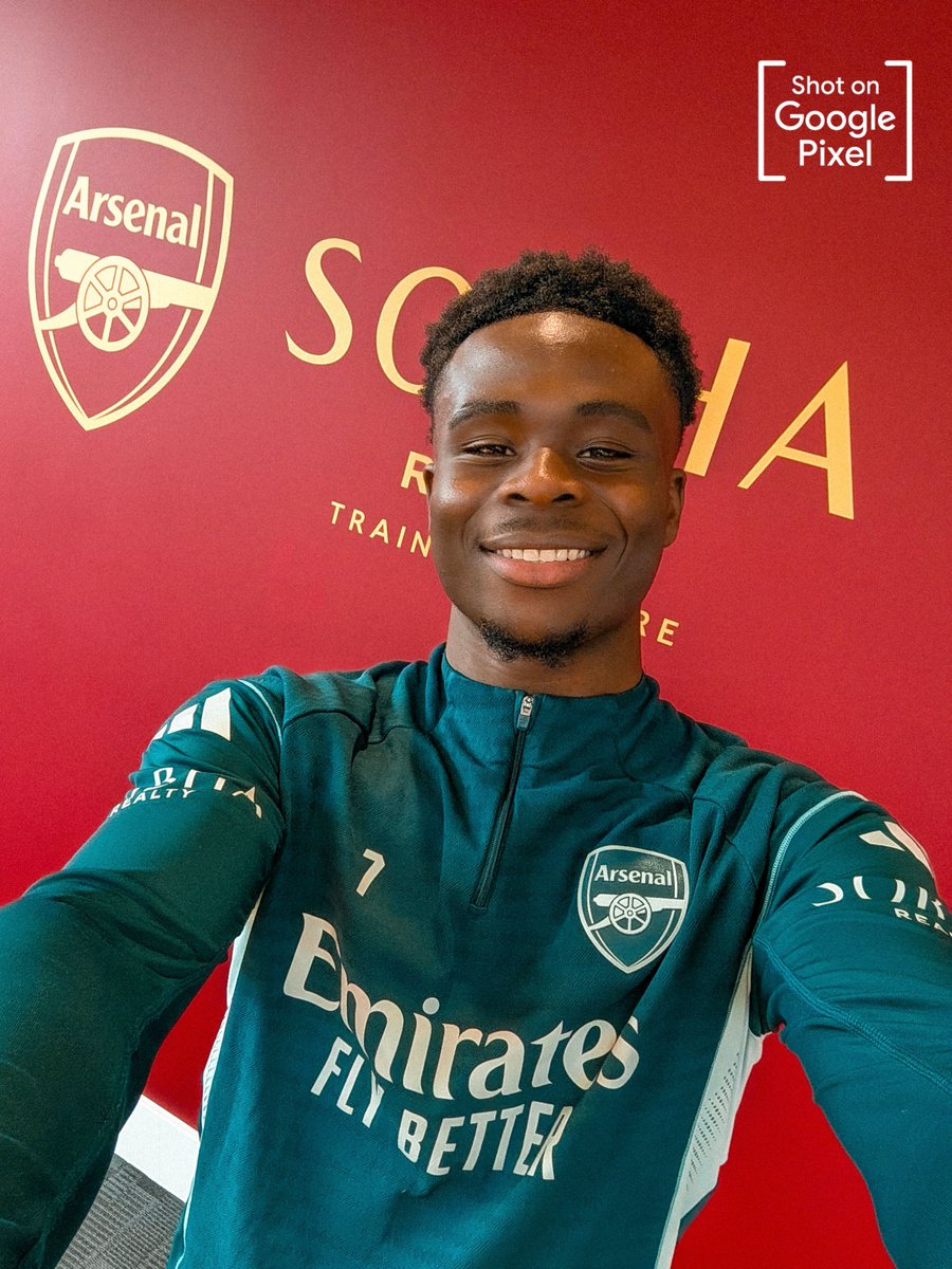 Bukayo Saka 🤝 The Arsenal

Shot on Google Pixel 🤳