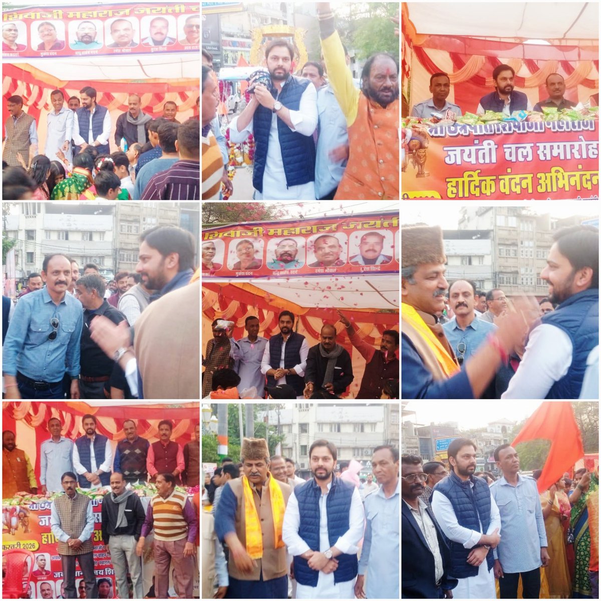 ppathakmp's tweet photo. #ग्वालियर_लोकसभा 
श्री छत्रपति शिवाजी महाराज जयंती चल समारोह के पावन अवसर पर इंदरगंज चौराहा, ग्वालियर में आयोजित भव्य कार्यक्रम में सम्मिलित होकर चल समारोह का आत्मीय स्वागत एवं अभिनंदन किया। 
इस अवसर पर उपस्थित सभी जनों का हृदय से आभार व्यक्त करता हूँ।🙏 
#छत्रपति_शिवाजी_महाराज https://t.co/hNmFfdsq2c