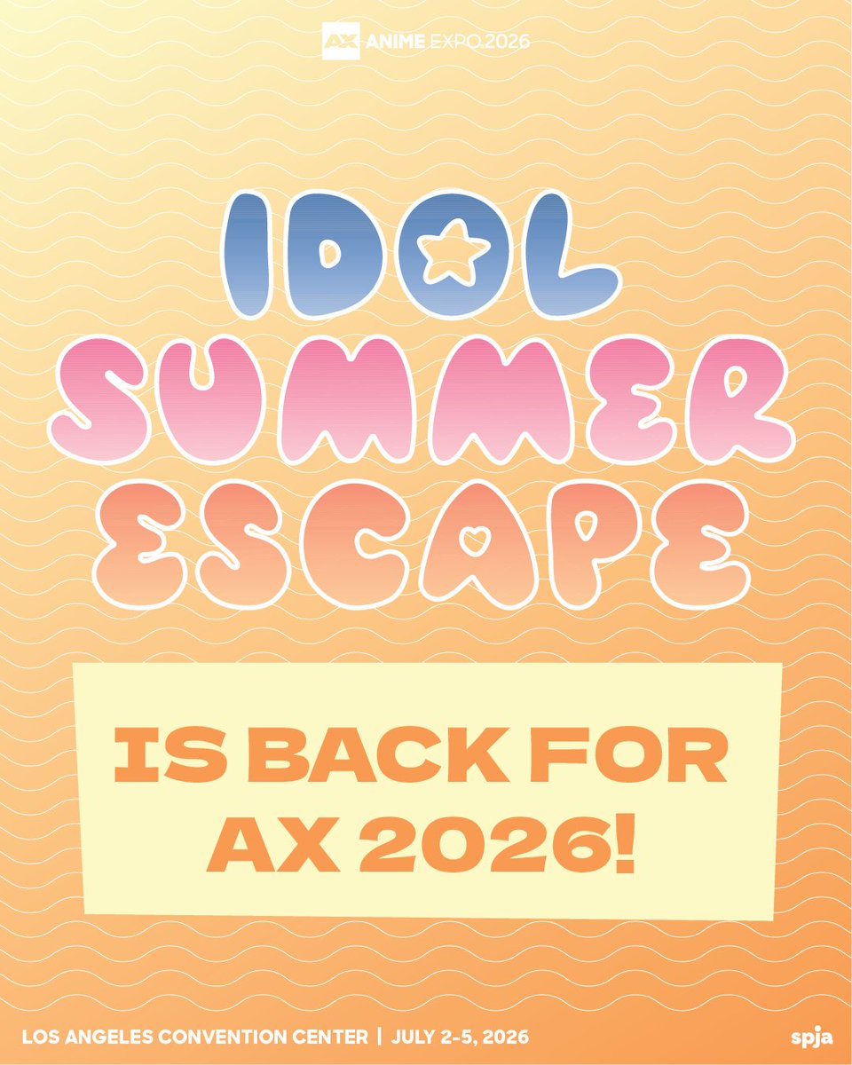 AnimeExpo's tweet photo. 🎤✨ Did you catch Idol Summer Escape at #AX2025? It’s back and more kawaii than ever for #AX2026! Tell us—which idol are you hoping to see this year? Tag them below!
Stay tuned for more information!
🔥 Are you an Idol? Applications are open!
👉 Apply here: https://t.co/qiqhE45sBG
🔗Register Now! https://t.co/N1Jg8alpOC
🏩Book a Room! https://t.co/n3iyj67VKB
Anime Expo 2026 | July 2-5, 2026 | Los Angeles Convention Center, CA
#AnimeExpo #AX2026 #AnimeExpo2026 #Anime #Japan #LosAngeles #Manga #Cosplay #Otaku #Gaming #RPG #AMV #Shoujo #Shounen #Idol #IdolSummerEscape