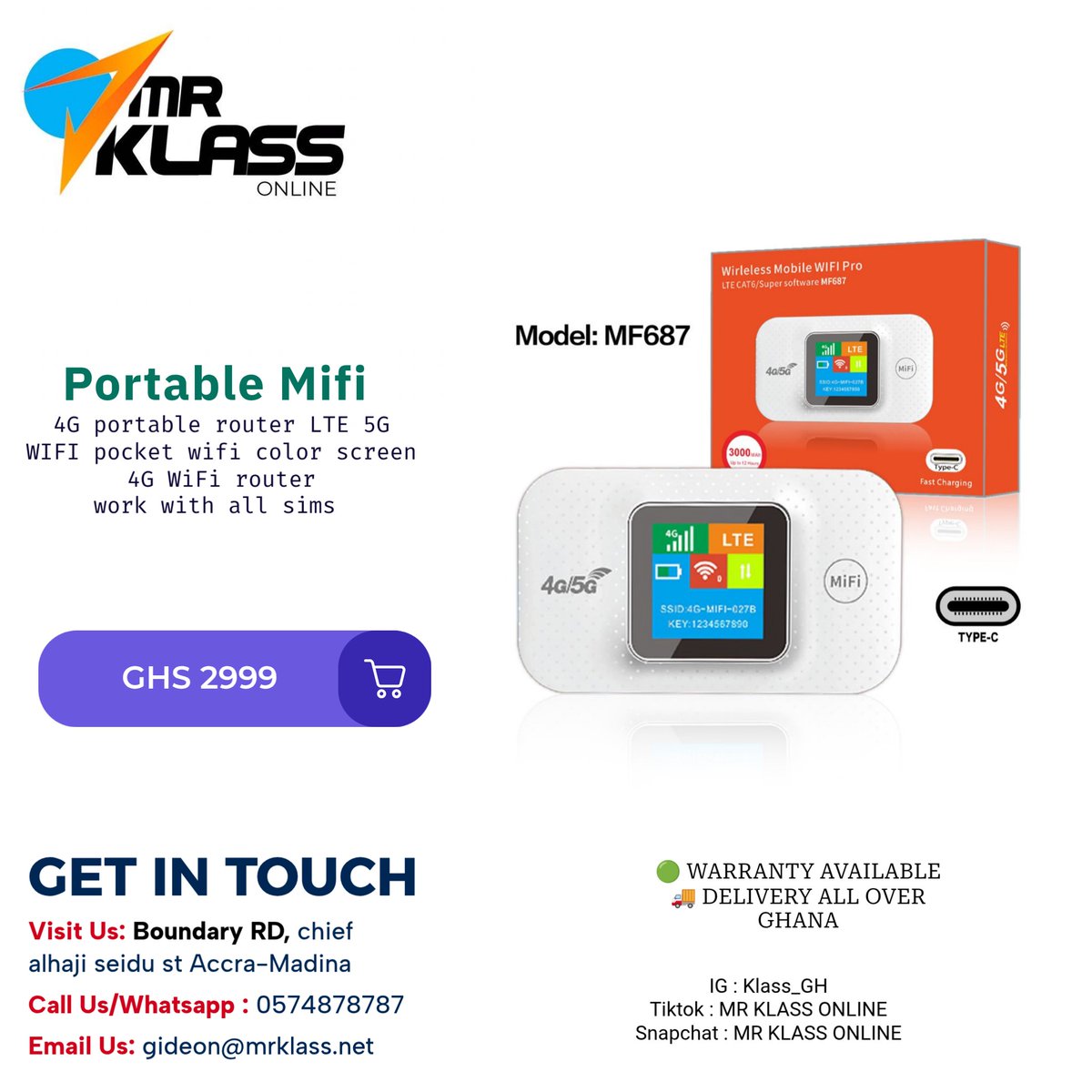 Internet anywhere you go! 📶🔋
Stay connected with our Portable MiFi — fast, reliable, and perfect for home, office, or travel. Share your connection with multiple devices anytime, anywhere.

 #wirelessnetworking #wirelessnetworks #fastinternet #wirelesstechnology #mobilephone