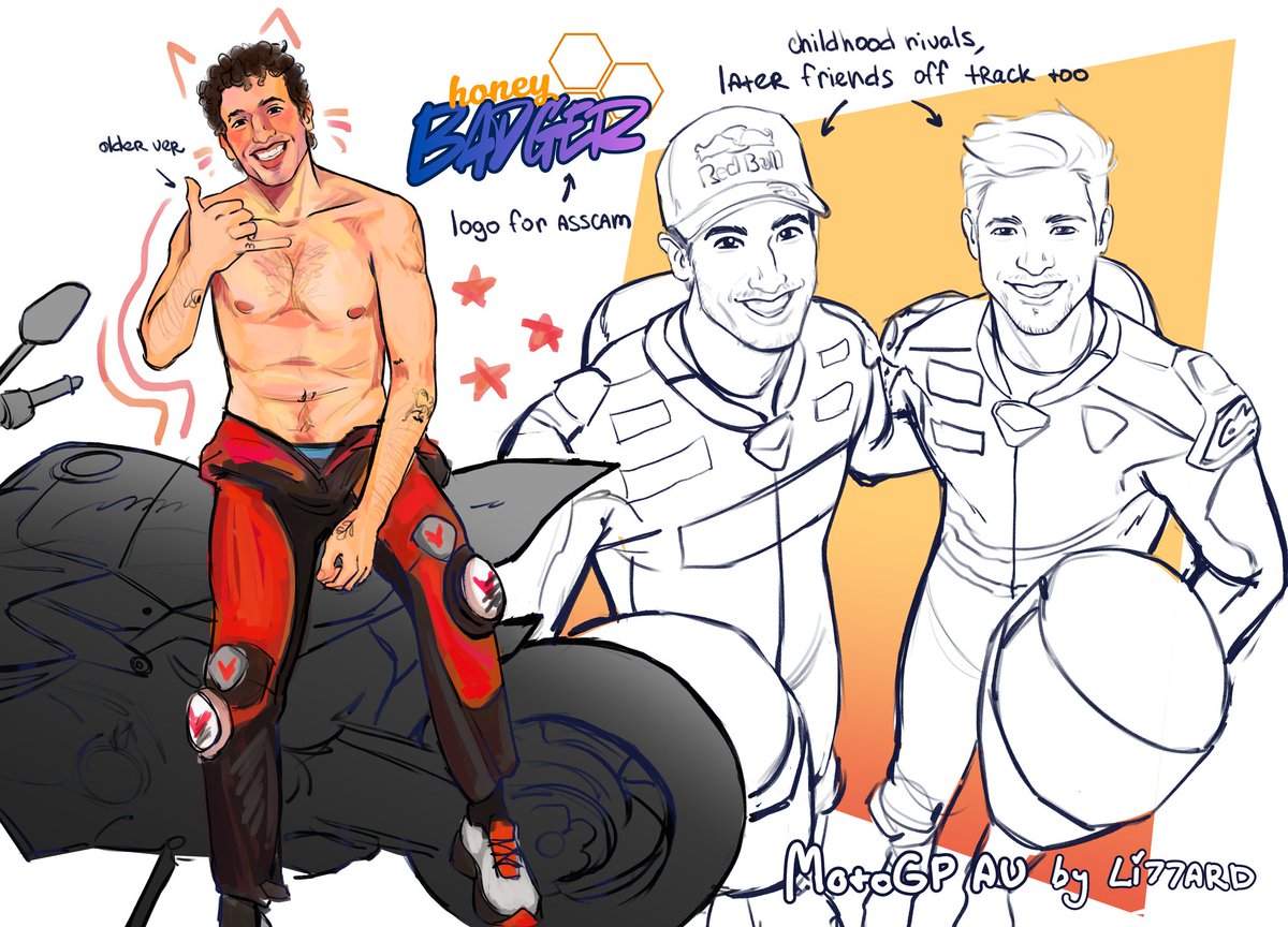 opravdalochka's tweet photo. MotoGP star Valentino Rossi was an early hero of Daniel's and he initially wanted to focus his growing passion for motor racing into two-wheeled pursuits.

thanks to @bratcciardo for this info, so this is "what if..." kind of AU 🤭

#motogp #DR3 #CS27 https://t.co/M6urm74WKV