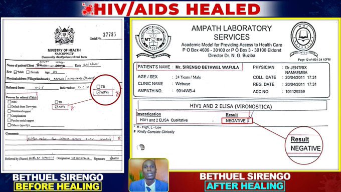 MekeNambala's tweet photo. Breaking News
Breaking News #BloodOfJESUSDriesHIV and erase it in completely from the bloodstream of Many people!

Medically verified by Top Medical doctor and they are discharged from the ARVs and files are closed! https://t.co/2zBKhGQ0AR
