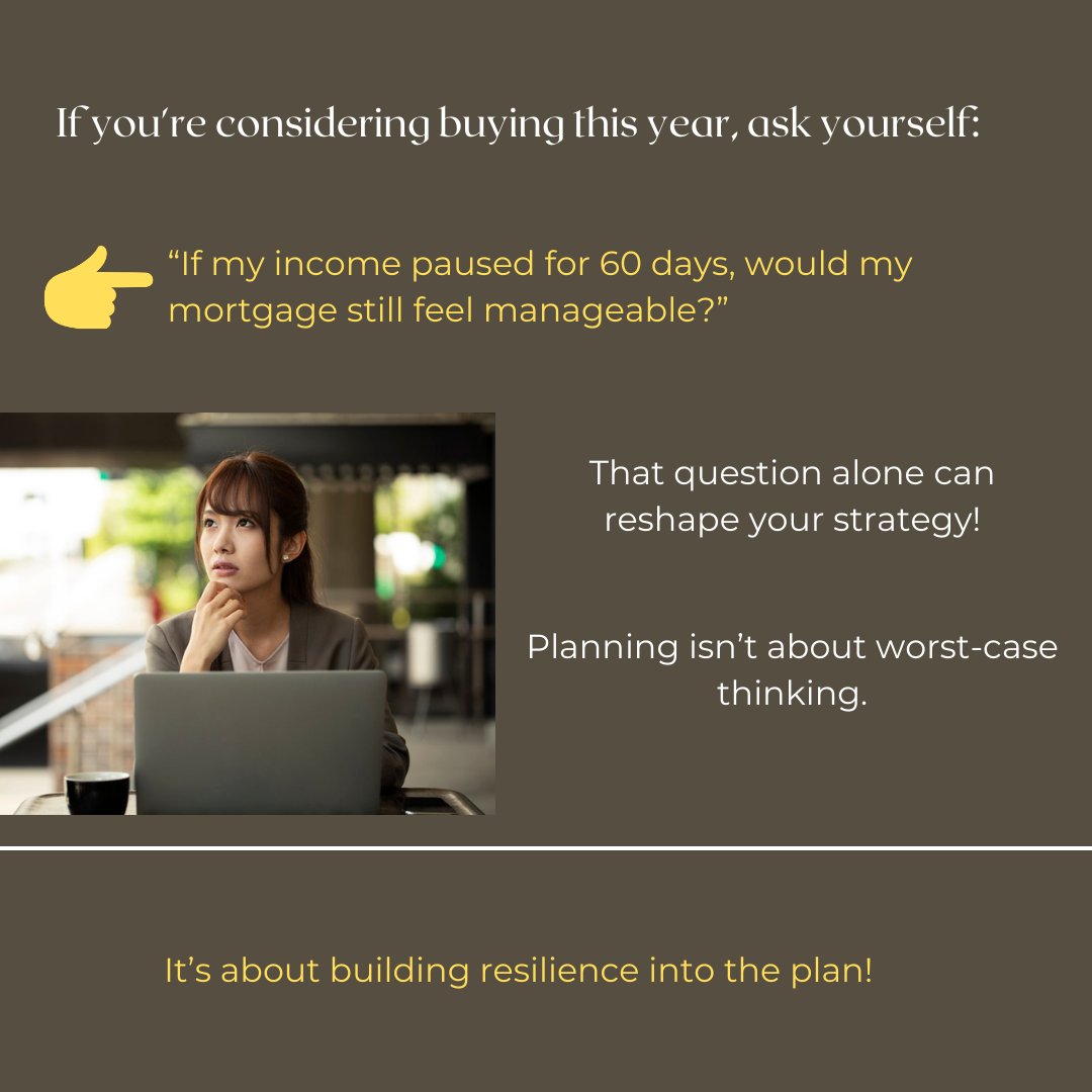 MikeBjork's tweet image. Thinking of buying in 2026? Ask yourself: “If my income paused for 60 days, would my mortgage still feel manageable?” True planning isn’t about worst-case scenarios—it’s about building resilience into your strategy! #HomebuyerTips #FinancialResilience