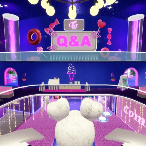 ONCE 🍭✨
We have TWO special surprises for you! 💖
 This Friday, February 20 at 7PM ET, JEONGYEON, SANA, and MINA will be LIVE inside TWICE Arena on Roblox for a virtual meet &amp; greet straight from backstage! 🎤🗽

PLUS you can head over to the official TWICE Arena Discord for