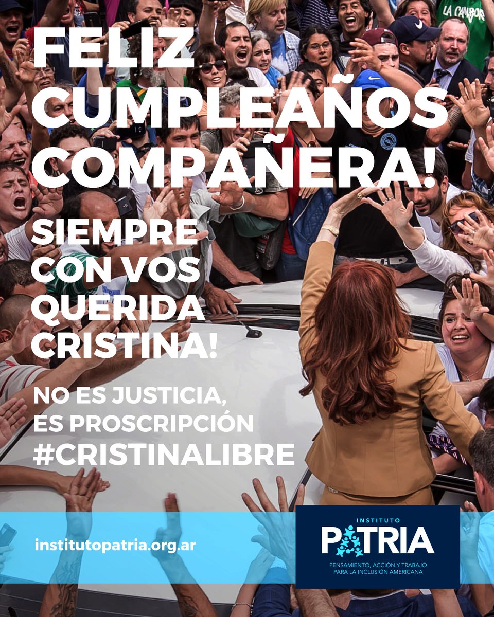 Siempre con vos. 🪷🎂 🇦🇷 #CristinaLibre