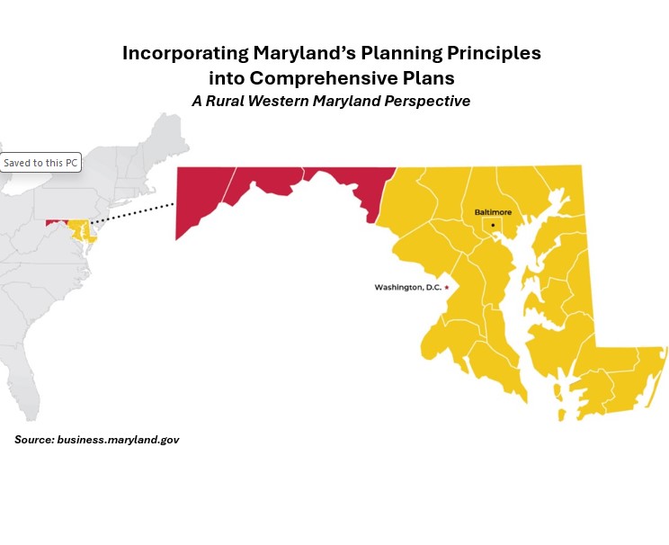 MdDPlanning's tweet photo. ONE WEEK AWAY! MDP to present "Incorporating MD's Planning Principles into Comprehensive Plans: A Rural Western MD Perspective," live webinar, Feb 26, 12-1:30 pm. https://t.co/D0d1SUE8uR #SustainableGrowth #PlanningPrinciples #ComprehensivePlan #WesternMaryland #RuralCommunities https://t.co/TvPG2l3o3m