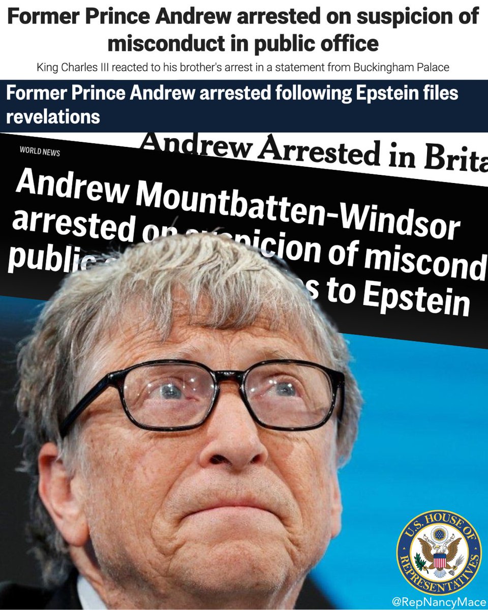 Andrew's arrested. 

Mr. Gates, your relationship with Epstein is well documented. 

Care to comment?