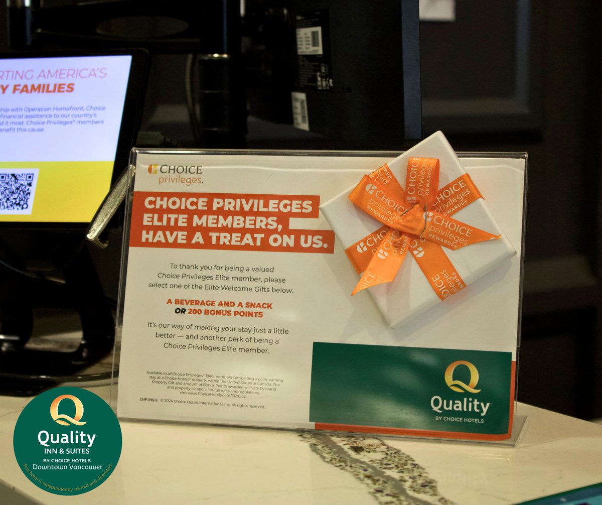 QInnVancouver's tweet photo. More stays. More perks. More reasons to travel ✨ As a Choice Rewards® member, every night brings you closer to free stays, exclusive member rates, and extra rewards along the way.

Not a member yet? Join. Stay. Get rewarded.

#ChoiceRewards #StayAndEarn #TravelRewards #YVR https://t.co/T6jhKt91t7