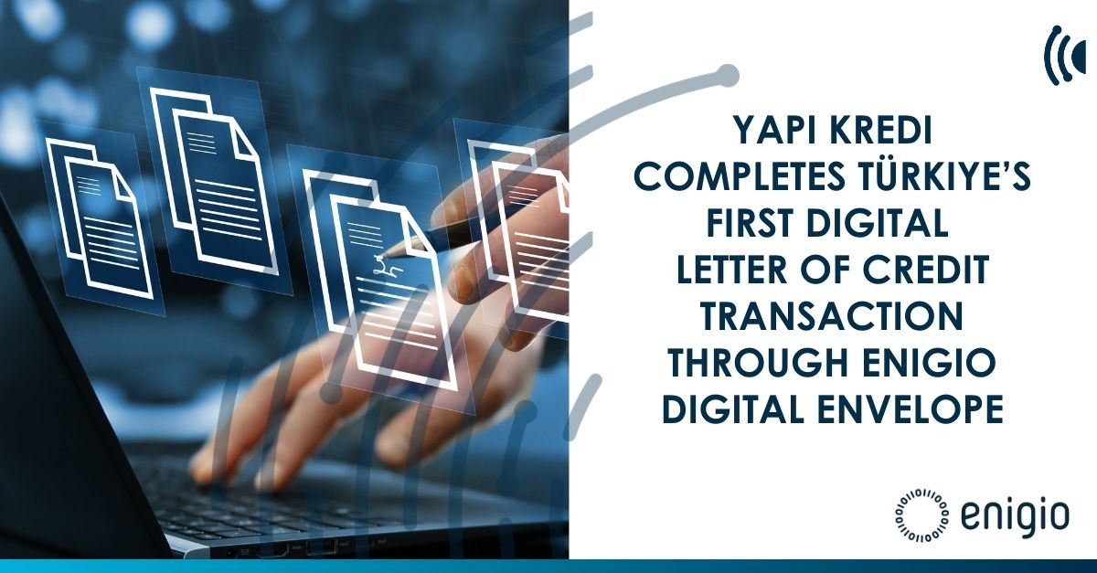 tradefinglobal's tweet photo. 🇹🇷 @YapiKredi completes Türkiye’s first digital letter of credit transaction through @EnigioTime digital envelope
🔗 Read the news here ➡️
https://t.co/agJXlJSh5b https://t.co/q9AUjXvsOv