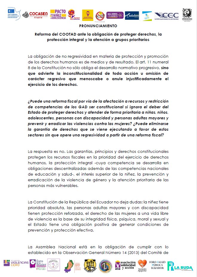 Pacto por la Niñez y Adolescencia Ecuador tweet media