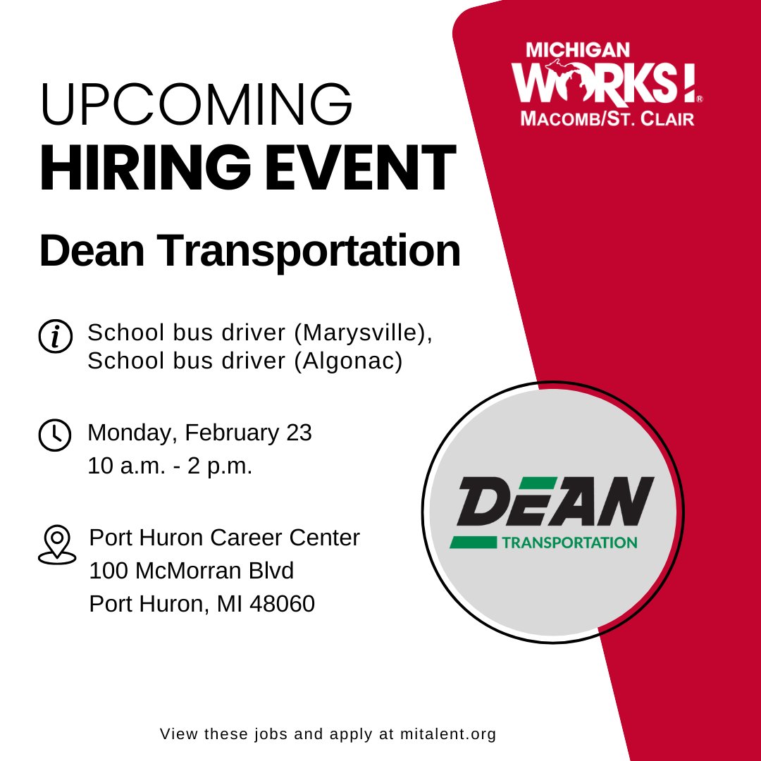 Michigan Works! Macomb/St. Clair tweet media