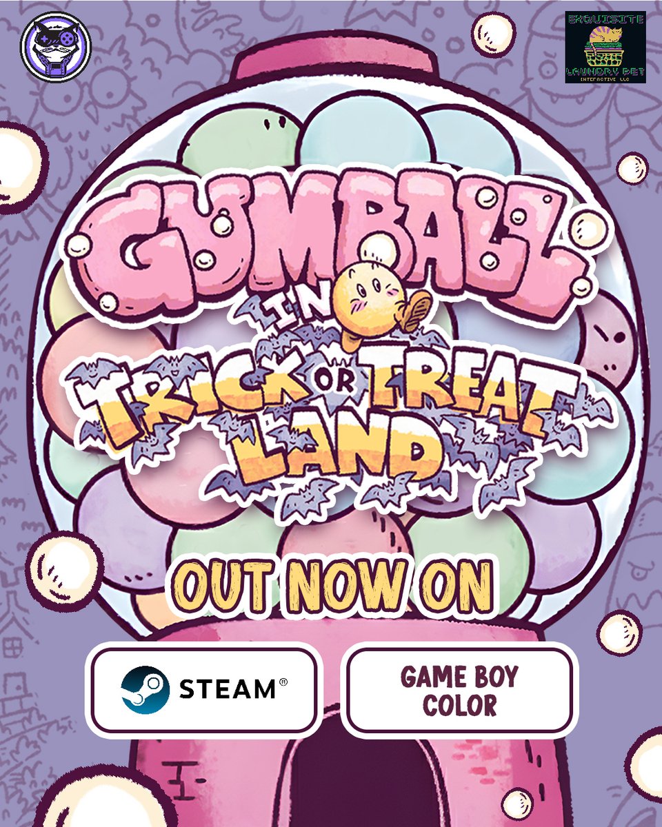 megacatstudios's tweet image. Gumball in Trick-or-Treat Land is NOW AVAILABLE! ✨

Developed by Adam Lewis Graf and published by Mega Cat Studios, this retro-inspired JRPG brings candy-coated charm and clever turn-based battles to life.

🎮 Play on #Steam: bit.ly/MCSGTOTLOSteam
🕹️ Get the physical #GBC