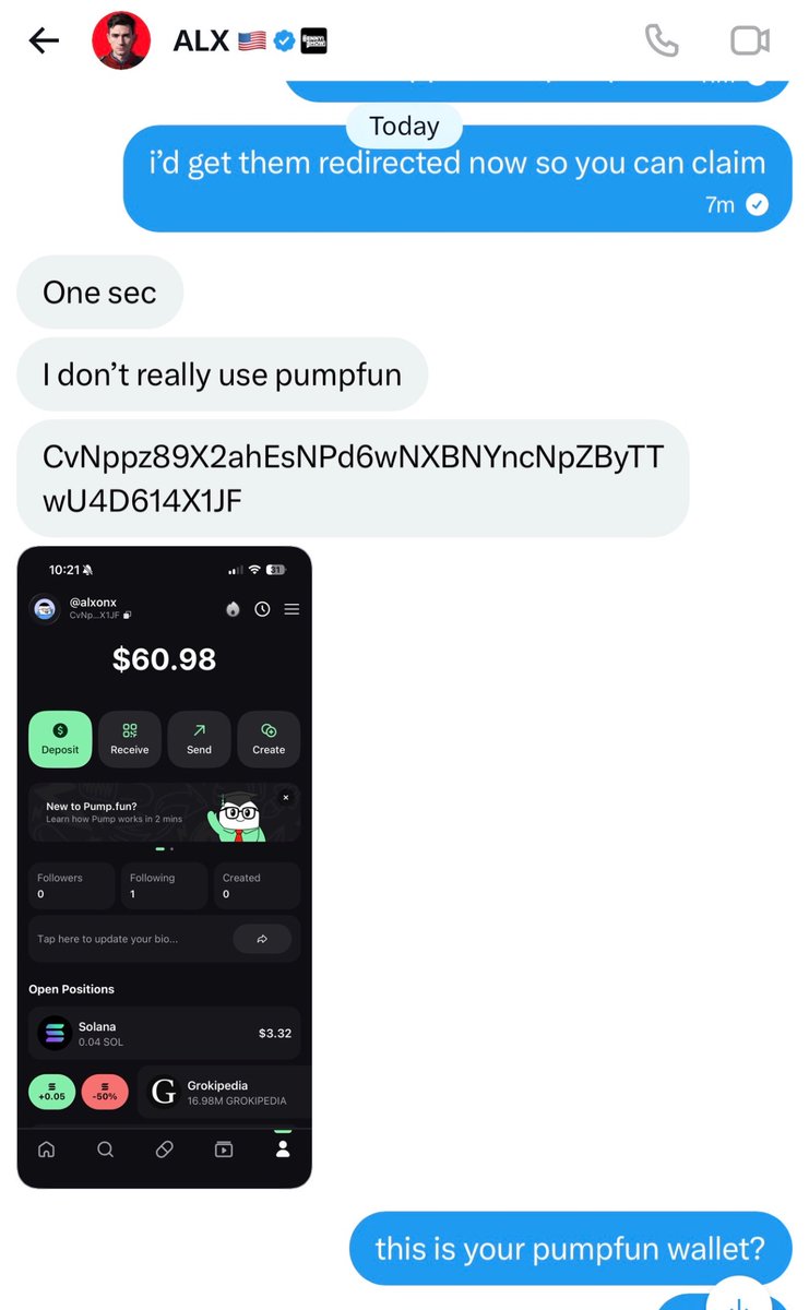 Crowzzz223298's tweet photo. While doing my research for $GROKIUS, i found out that ALX is holding $Grokipedia for a month. There is something here that we didn't know. All i know is this is the real GROKIPEDIA. 

Alx is the top 9 holder of Grokipedia and i guess this is the right time to bullpost this one to milly

GROK is the meta and we have ALX here

CA:
9VwjNBN8feiD5fnS7cpWuTWKH5n232uQduh8Z6YodxMq