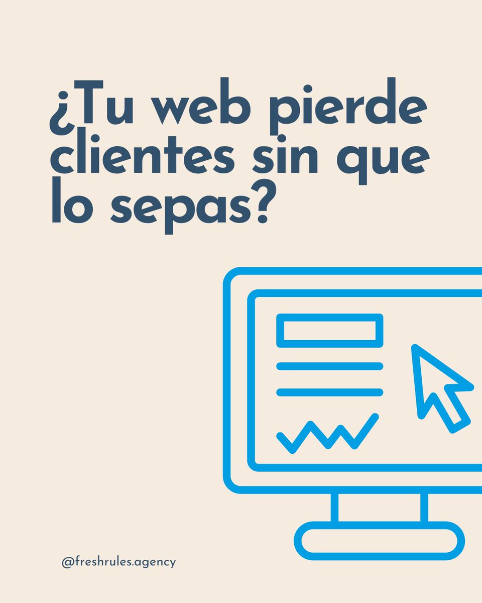 FreshRulesMKT's tweet photo. 🚀💻 ¿Tu web está perdiendo clientes sin que te des cuenta?

Checklist rápido:
🔎 ¿Se entiende en 5s qué haces?
⚡ ¿Carga rápido en móvil?
🎯 ¿CTA claro en el 1er scroll?
🧩 ¿Formulario simple?
📈 ¿GA4/Pixel bien medidos?

Si dudas en alguna: estás fugando leads.

#CRO #SEO #UXUI https://t.co/MK9xS8voqP