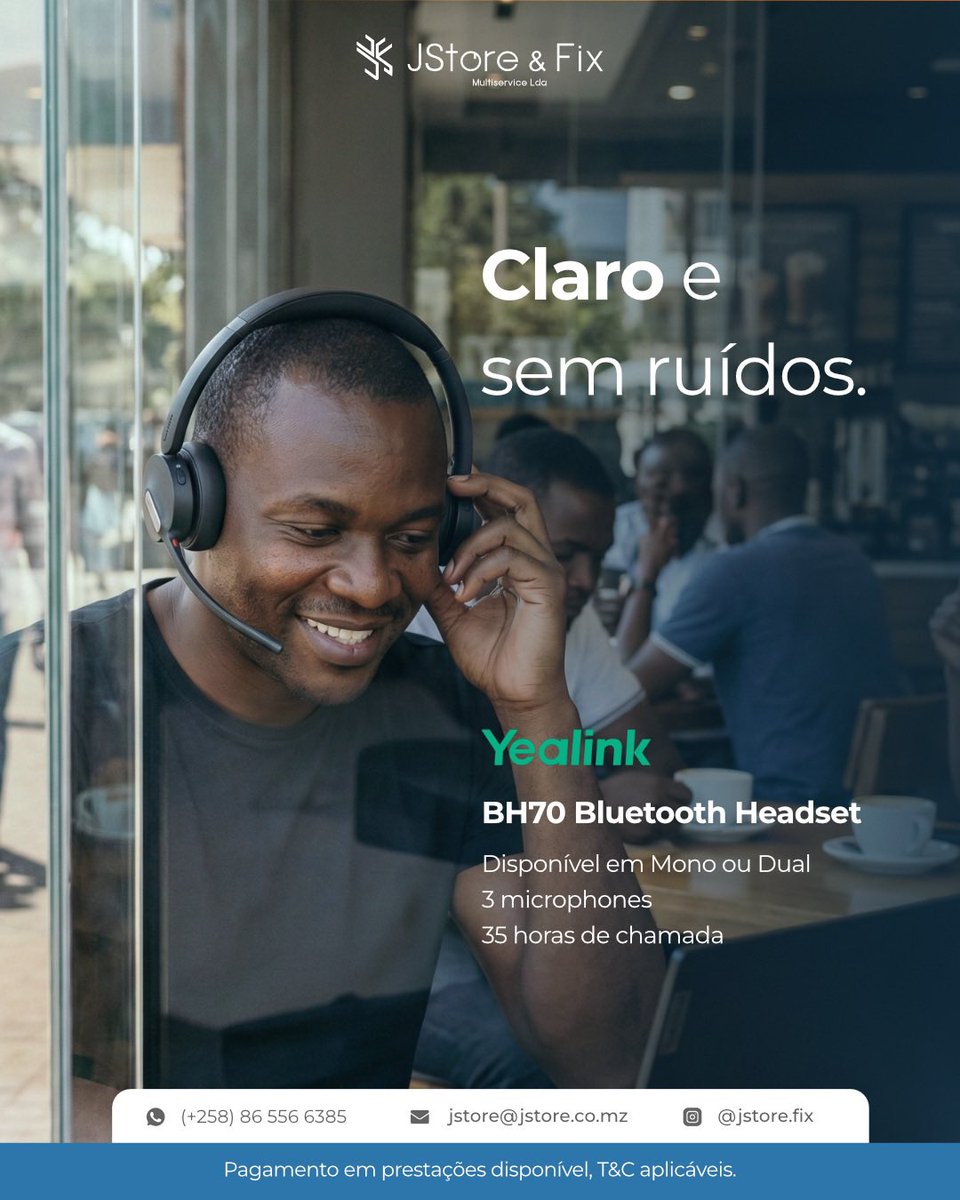 jstore_fix's tweet photo. Mono - 8.269 MT / Dual - 9.802 MT

Garanta clareza técnica e elimine ruídos com a tecnologia de áudio HD e isolamento acústico do Yealink BH70. 🎧💻

A solução definitiva para estabilidade nas comunicações corporativas disponível na JStore.

#YealinkBH70 #Maputo #jstorefix https://t.co/70FYC6mxXa