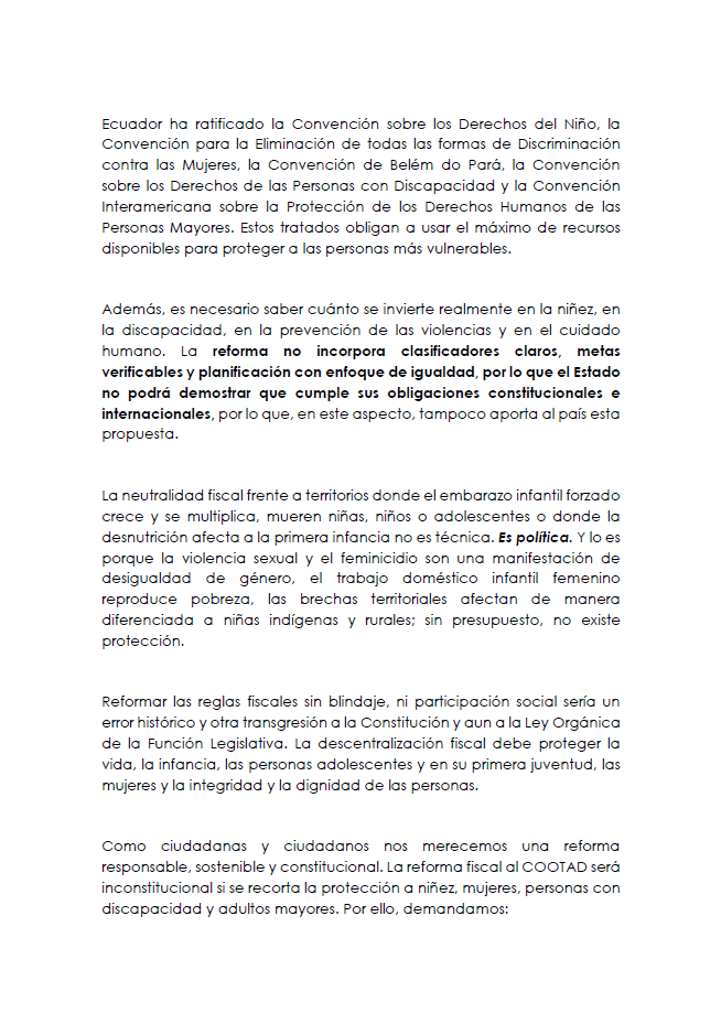 Pacto por la Niñez y Adolescencia Ecuador tweet media