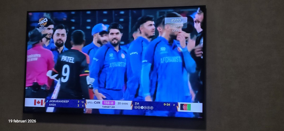 DrMujibRahimi's tweet photo. Well done #AfghanAtalan 👏
Proud of you
The best team ❤️ of the tournament #T20WorldCup #T20WorldCup2026
Thank you #Atalan
Thank you @Trotty 🙏 https://t.co/nLt7P6GFAg