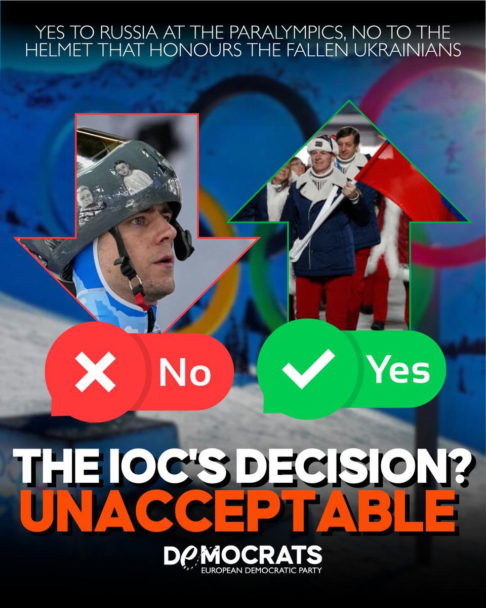 The IOC’s decision to allow Russian and Belarusian athletes to compete at Milano-Cortina 2026, while Ukrainian athlete Vladislav Heraskevych faces consequences for expressing solidarity with victims of Russian aggression, undermines Pierre de Coubertin’s Olympic spirit. The Games