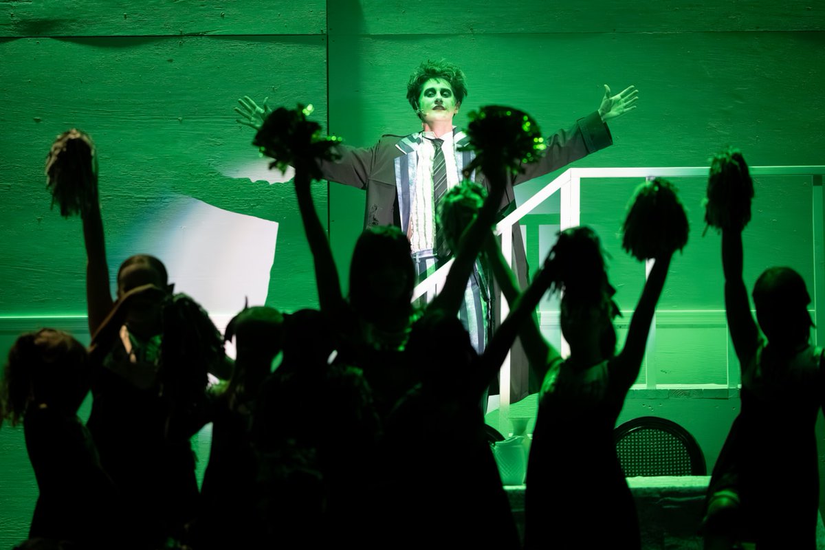 SHESBobcats's tweet photo. It's Opening Night!!!! Join us for this hilarious journey as our Stars of Sunset present Beetlejuice Jr. at The Vista at 7 pm. Tickets are available now with shows through Saturday! https://t.co/Am0tHAYavE https://t.co/hc0CHKe5n7