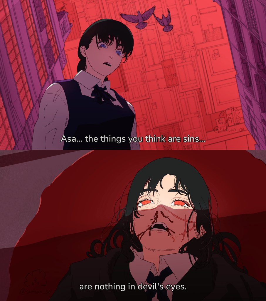 Asa Yoru Moment in Anime style

#chainsawman229 #csm229