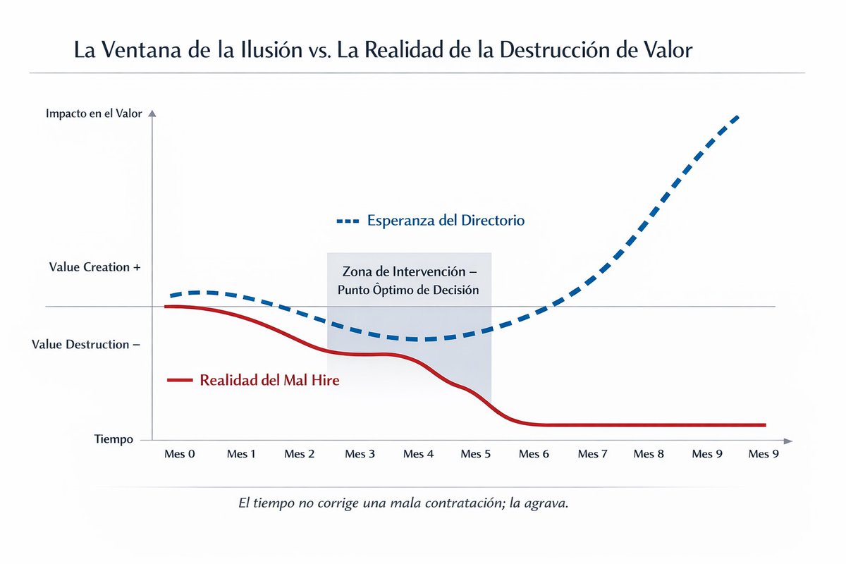 eHuntingLatam's tweet photo. Contratar un C-Level es una apuesta estratégica.

El error no es contratar mal. Es no corregir a tiempo.

Señales en 90 días:

 🔎 Mucho análisis, pocas decisiones.
 ⚠️ Equipo fragmentado.
 🧬 Desencaje cultural.
 📉 Sin quick wins.

La ambigüedad prolongada destruye valor. https://t.co/8zbbqC19W8