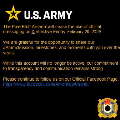 US Army Pine Bluff Arsenal tweet media