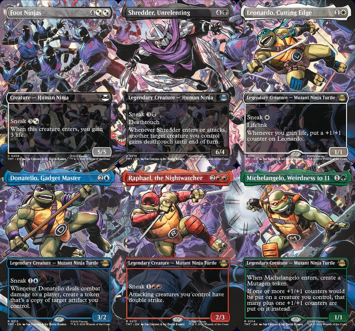 MTG x TMNT】 ボーダーレス・シーン版カード