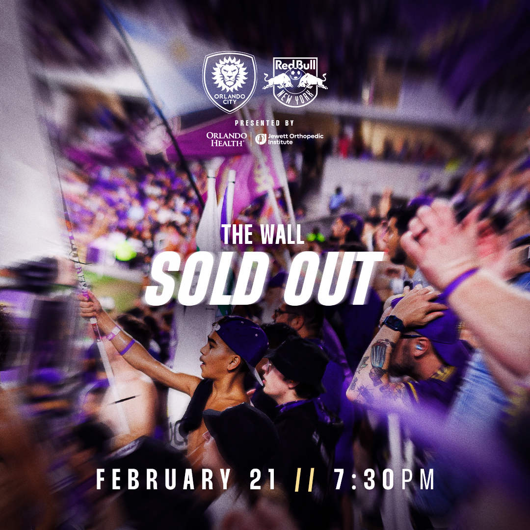 OrlandoCitySC's tweet photo. The Wall is sold out 🔥

Limited seats are still available, but they’re going fast 👇