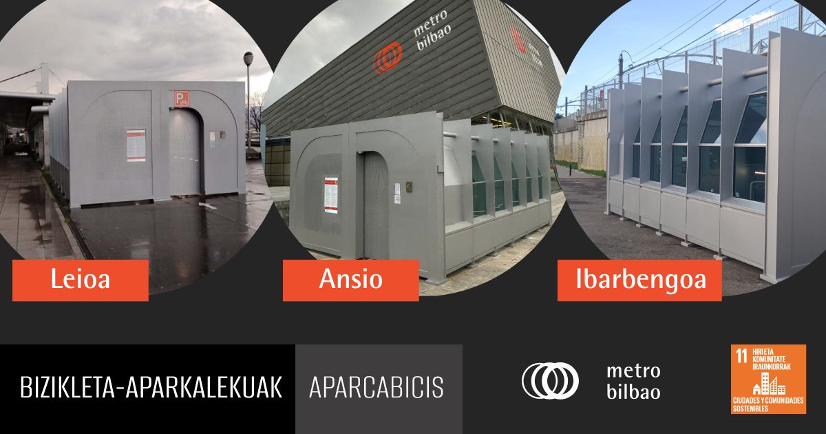 🚲 Ezagutzen al dituzu Metro Bilbaoko geltokietako bizikleta aparkalekuak? 

🚇 Bidaiatu metroz Barik pertsonalizatuarekin eta utzi bizikleta modu eroso eta seguruan. 

📍 Ansio 📍 Leioa 📍 Ibarbengoa

ℹ️ Informazio gehiago 👉 labur.eus/aparkalekuak_

--

🚲 ¿Conoces los