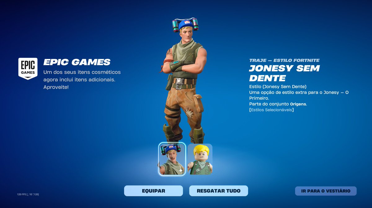 Nossa a muiiiiiito tempo eu não ganhava um estilo de skin, que milagre não ser uma nova skin 🫣 #Fortnite